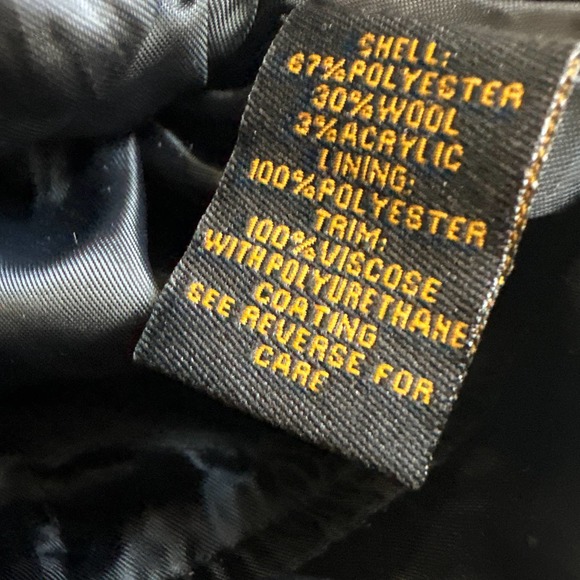 I MAN Size Small Black, Gray, and White Tweed Wool Blend Zip Up Jacket - Picture 3 of 5